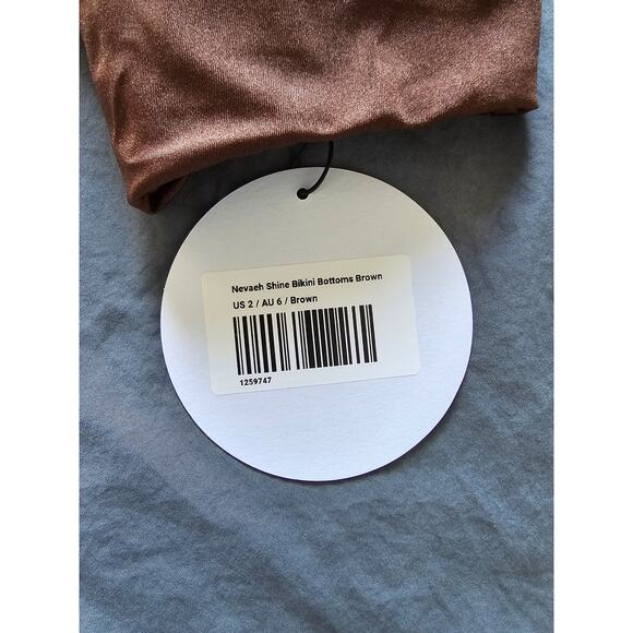 NWT Princess Polly NEVAEH SHINE Set(Bikini & Top) BROWN  size 2 - Picture 7 of 7